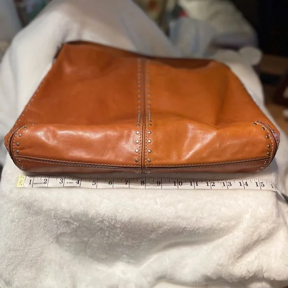 Michael Kors Astor Studded Shoulder Handbag USED - Picture 4 of 16